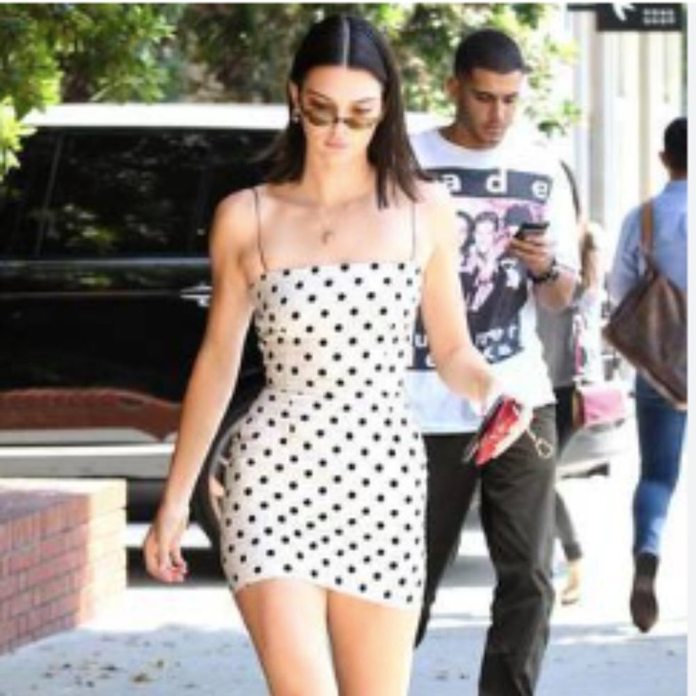 bec + bridge Black and White Polka Dot Mini Dress